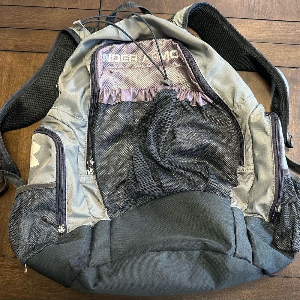 Under Armour Gray/Purple Several Pocket Backpack